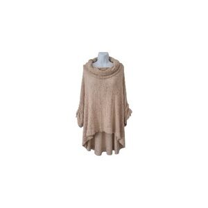 We The Free Tan Women's Poncho Sweater